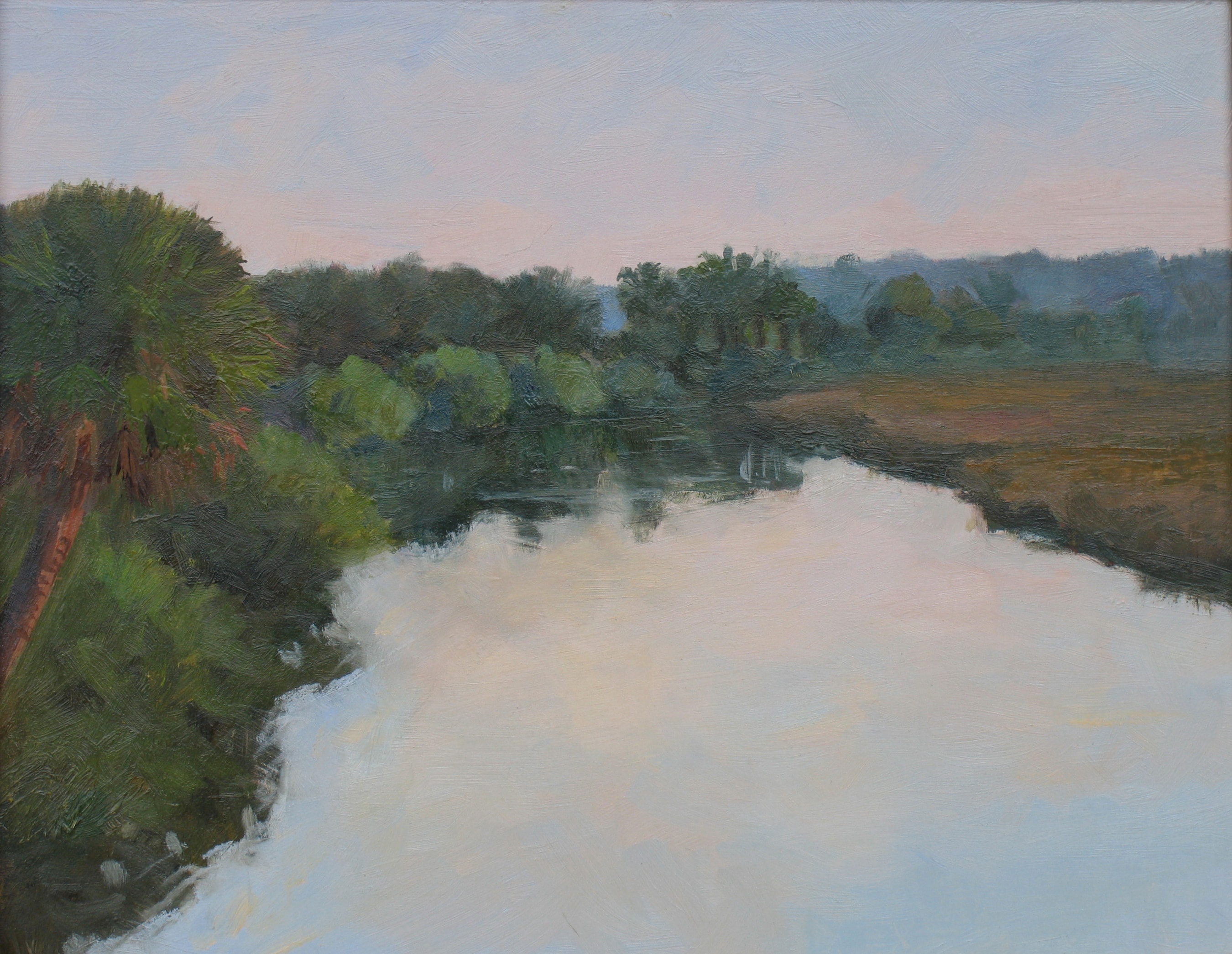 St Marks River Morning — 12x16 oil on board 2010